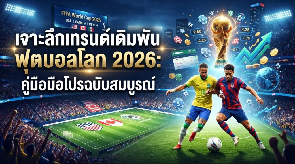 เจาะลึกเทรนด์เดิมพัน ฟุตบอลโลก 2026: คู่มือมือโปรฉบับสมบูรณ์